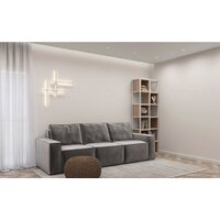 Стеллаж Hype Mebel Грос-2 70x210 (черный/древесина белая) - Превью изображения №3 — Интернет-магазин ПроЗаказ