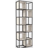 Hype Mebel Грос-2 70x210 (черный/древесина белая)