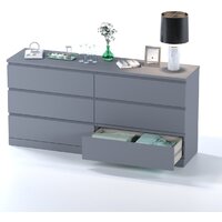 Комод Mio Tesoro Варма 6D (серый) - Превью изображения №4 — Интернет-магазин ПроЗаказ