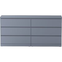 Комод Mio Tesoro Варма 6D (серый) - Превью изображения №2 — Интернет-магазин ПроЗаказ