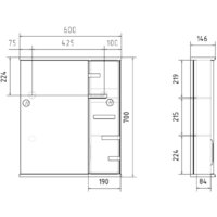  Volna Шкаф с зеркалом Joli 60 R (белый) - Превью изображения №9 — Интернет-магазин ПроЗаказ