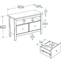 Тумба Mio Tesoro Сага 2.08.03.080.6 (темно-бирюзовый) - Превью изображения №7 — Интернет-магазин ПроЗаказ