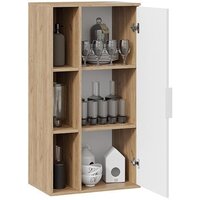 Шкаф распашной Трия Хилтон (дуб крафт золотой/белый матовый) - Превью изображения №3 — Интернет-магазин ПроЗаказ