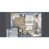 Шкаф распашной Неман мебель Модена МН-048-15-Ц2 (персидский жемчуг/лунный камень) - Превью изображения №5 — Интернет-магазин ПроЗаказ