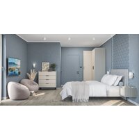 Шкаф распашной Неман мебель Модена МН-048-15-Ц2 (персидский жемчуг/лунный камень) - Превью изображения №4 — Интернет-магазин ПроЗаказ