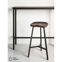 Табурет Stal-Massiv PopART-65 (дуб мореный/черный) - Превью изображения №7 — Интернет-магазин ПроЗаказ