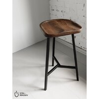 Табурет Stal-Massiv PopART-65 (дуб мореный/черный) - Превью изображения №11 — Интернет-магазин ПроЗаказ