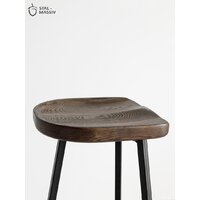 Табурет Stal-Massiv PopART-65 (дуб мореный/черный) - Превью изображения №9 — Интернет-магазин ПроЗаказ