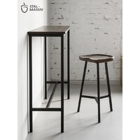 Табурет Stal-Massiv PopART-65 (дуб мореный/черный) - Превью изображения №3 — Интернет-магазин ПроЗаказ