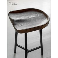 Табурет Stal-Massiv PopART-65 (дуб мореный/черный) - Превью изображения №13 — Интернет-магазин ПроЗаказ