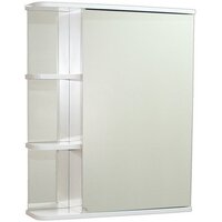 СанитаМебель Шкаф с зеркалом Камелия-09.55 (правый, белый)