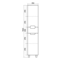  Mixline Шкаф-пенал 518772 - Превью изображения №2 — Интернет-магазин ПроЗаказ