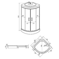 Душевая кабина Erlit ER3509PF-C3-RUS 90x90 - Превью изображения №3 — Интернет-магазин ПроЗаказ