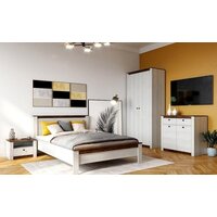 Кровать Мебельград Даллас 160x200 (дуб винтерберг-таксония) - Превью изображения №3 — Интернет-магазин ПроЗаказ