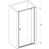 Душевая дверь RGW PA-02-B 41080208-14 (черный/прозрачное стекло) - Превью изображения №3 — Интернет-магазин ПроЗаказ