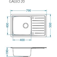 Кухонная мойка Alveus Galeo 20 1128553 - Превью изображения №2 — Интернет-магазин ПроЗаказ