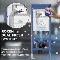 Унитаз подвесной Roxen Antares в комплекте с инсталляцией StounFix Dual Fresh 6 в 1 501501 (кнопка: белый глянец) - Превью изображения №11 — Интернет-магазин ПроЗаказ