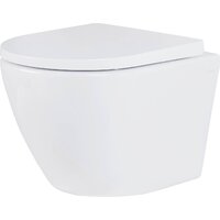 Унитаз подвесной Roxen Antares в комплекте с инсталляцией StounFix Dual Fresh 6 в 1 501501 (кнопка: белый глянец) - Превью изображения №4 — Интернет-магазин ПроЗаказ