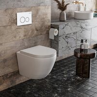 Унитаз подвесной Roxen Antares в комплекте с инсталляцией StounFix Dual Fresh 6 в 1 501501 (кнопка: белый глянец) - Превью изображения №7 — Интернет-магазин ПроЗаказ