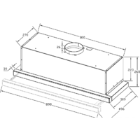 Кухонная вытяжка Korting KHP 9815 GB - Превью изображения №3 — Интернет-магазин ПроЗаказ