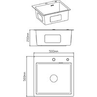 Кухонная мойка Diadonna DS5050В - Превью изображения №4 — Интернет-магазин ПроЗаказ