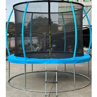 Батут Sundays Favorite Premium 8FT (голубой, с сеткой, с лестницей) - Превью изображения №17 — Интернет-магазин ПроЗаказ