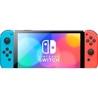 Игровая приставка Nintendo Switch OLED (черный, с неоновыми Joy-Con) - Превью изображения №2 — Интернет-магазин ПроЗаказ