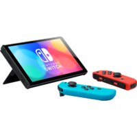 Игровая приставка Nintendo Switch OLED (черный, с неоновыми Joy-Con) - Превью изображения №5 — Интернет-магазин ПроЗаказ