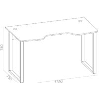 Геймерский стол Сокол КСТ-19 (белый) - Превью изображения №5 — Интернет-магазин ПроЗаказ
