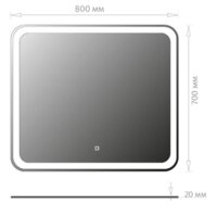  Onika Зеркало Магна 80 Led 208096 - Превью изображения №2 — Интернет-магазин ПроЗаказ