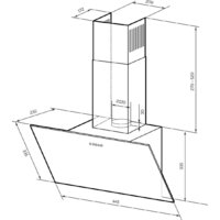 Кухонная вытяжка LEX Moza 450 (черный) - Превью изображения №4 — Интернет-магазин ПроЗаказ