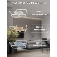 Припотолочная люстра Aitin Pro D18057B/4 (белый RGB) - Превью изображения №7 — Интернет-магазин ПроЗаказ