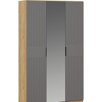 Трия Хилтон комбинированный (дуб крафт золотой/графит матовый)