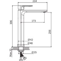 Смеситель Lauter Reef 21CK8678C - Превью изображения №2 — Интернет-магазин ПроЗаказ