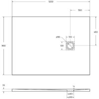 Душевой поддон BelBagno TRAY-MR-UNO-AH-120/90-35-NERO-CR 120x90 - Превью изображения №8 — Интернет-магазин ПроЗаказ