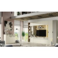 Шкаф-пенал Anrex Modern 1D/35 (персидский жемчуг/игристый ликер) - Превью изображения №4 — Интернет-магазин ПроЗаказ