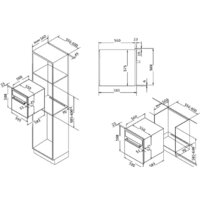 Электрический духовой шкаф Korting OKB 591 CSGW - Превью изображения №2 — Интернет-магазин ПроЗаказ