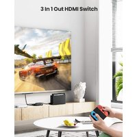 Переключатель Ugreen CM332 80125 4 x HDMI (с пультом ДУ, черный) - Превью изображения №2 — Интернет-магазин ПроЗаказ