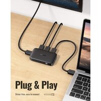 Переключатель Ugreen CM332 80125 4 x HDMI (с пультом ДУ, черный) - Превью изображения №6 — Интернет-магазин ПроЗаказ