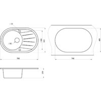 Кухонная мойка Granula ST-7601 (графит) - Превью изображения №3 — Интернет-магазин ПроЗаказ