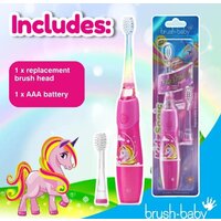Электрическая зубная щетка Brush-Baby KidzSonic Unicorn - Превью изображения №4 — Интернет-магазин ПроЗаказ