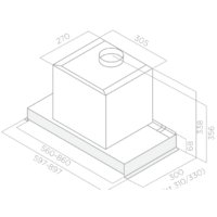 Кухонная вытяжка Elica Glass Out IX/A/90 [PRF0109788] - Превью изображения №4 — Интернет-магазин ПроЗаказ