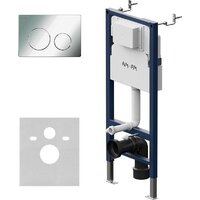Унитаз подвесной Lauter Magdeburg 21103EC + AM.PM PrimeFit I012709.0151 (черный матовый хром глянцевый, с кнопкой смыва) - Превью изображения №19 — Интернет-магазин ПроЗаказ