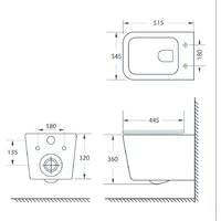 Унитаз подвесной Lauter Magdeburg 21103EC + AM.PM PrimeFit I012709.0151 (черный матовый хром глянцевый, с кнопкой смыва) - Превью изображения №20 — Интернет-магазин ПроЗаказ