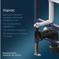 Унитаз подвесной Lauter Magdeburg 21103EC + AM.PM PrimeFit I012709.0151 (черный матовый хром глянцевый, с кнопкой смыва) - Превью изображения №9 — Интернет-магазин ПроЗаказ