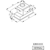 Кухонная вытяжка Kernau KBH 0555 B BLDC Glass - Превью изображения №4 — Интернет-магазин ПроЗаказ