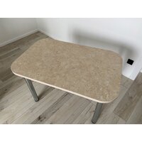 Кухонный стол Senira Р-001-02 (аламбра светлая/хром) - Превью изображения №5 — Интернет-магазин ПроЗаказ