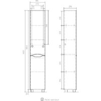  Volna Шкаф-пенал Lake 35 - Превью изображения №6 — Интернет-магазин ПроЗаказ