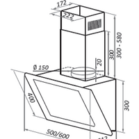 Кухонная вытяжка HOMSair Elf Push 60 Glass (белый) - Превью изображения №2 — Интернет-магазин ПроЗаказ