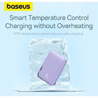Внешний аккумулятор Baseus Magnetic Mini Air Wireless Fast Charge Power Bank 20W 10000mAh (сиреневый) - Превью изображения №13 — Интернет-магазин ПроЗаказ